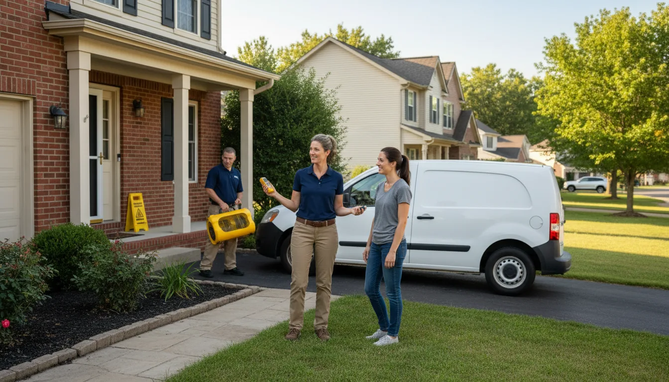 Residential water damage restoration in Melba, ID